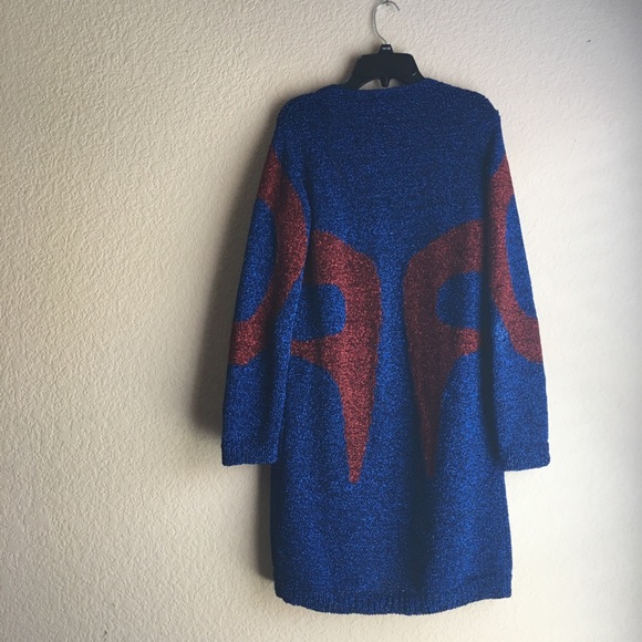 Missoni blue metallic yarn open front cardigan - Picture 2 of 6